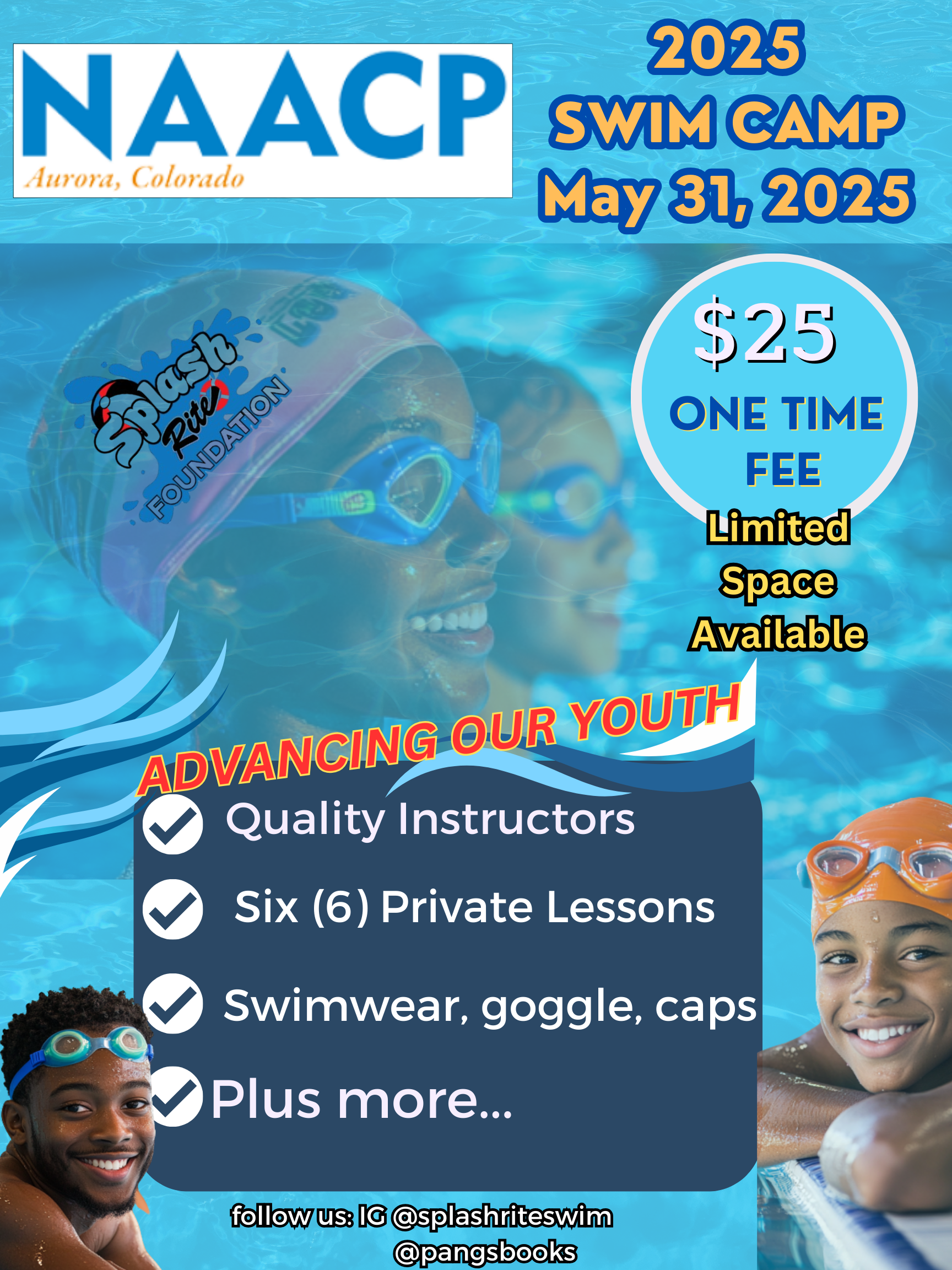 Aurora NAACP Swim Camp Flyer